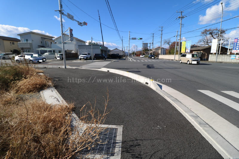 北側接道道路状況