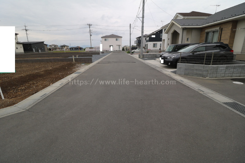 北側接道道路状況