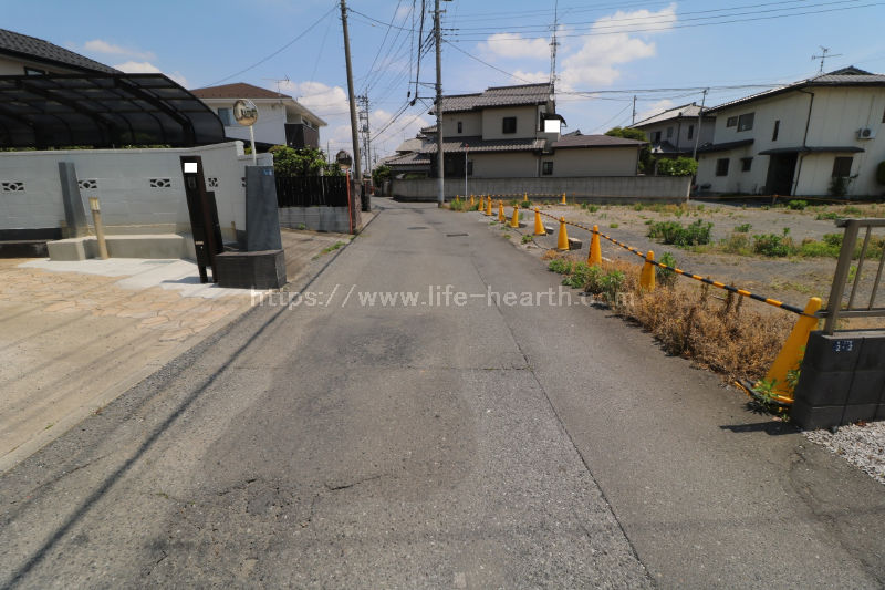 北側接道道路状況