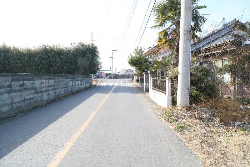 南側接道道路状況