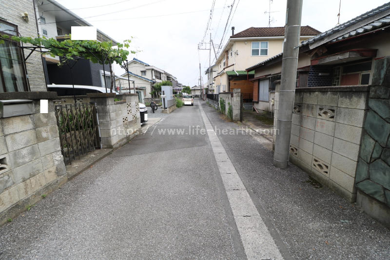 北側接道道路状況