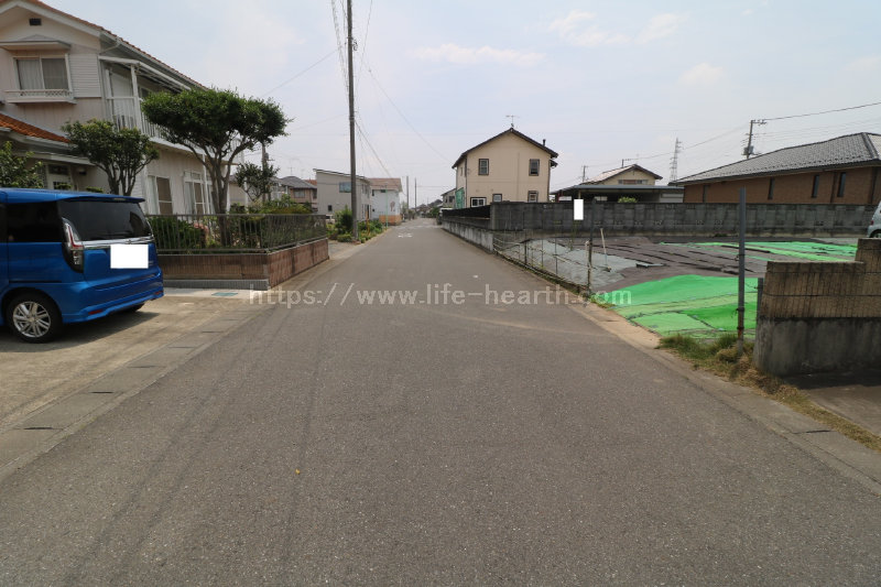 北側接道道路状況