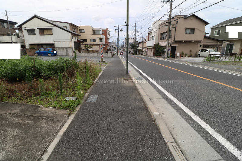 北側接道道路状況