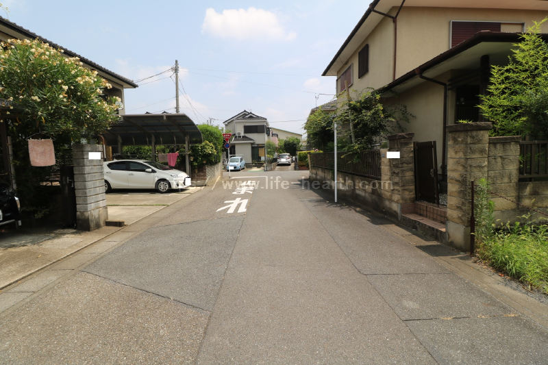 北側接道道路状況