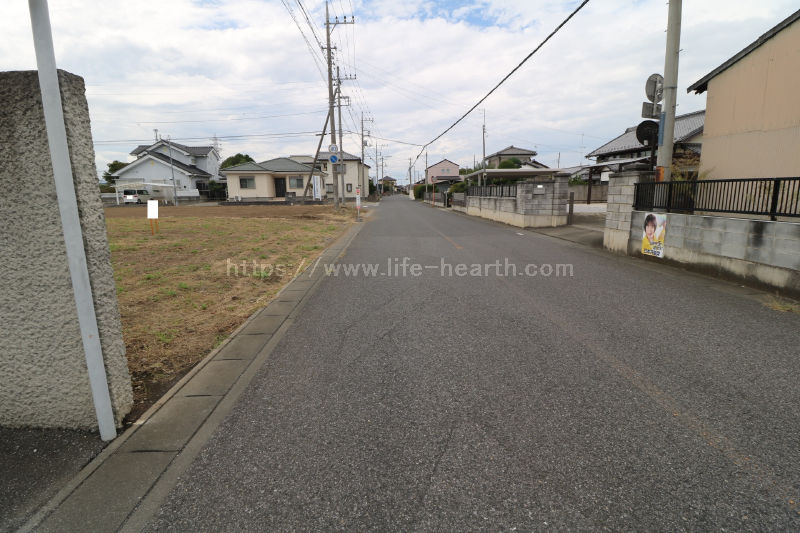 北側接道道路状況