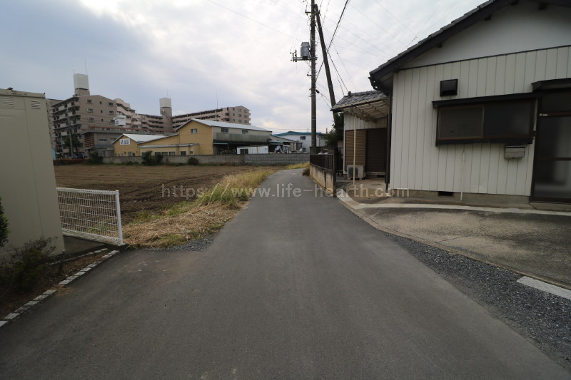 北側接道道路状況