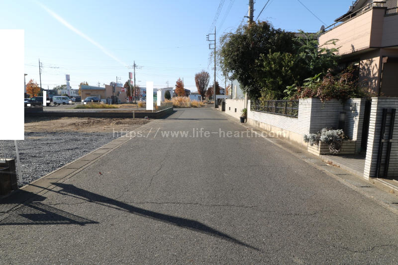北側接道道路状況