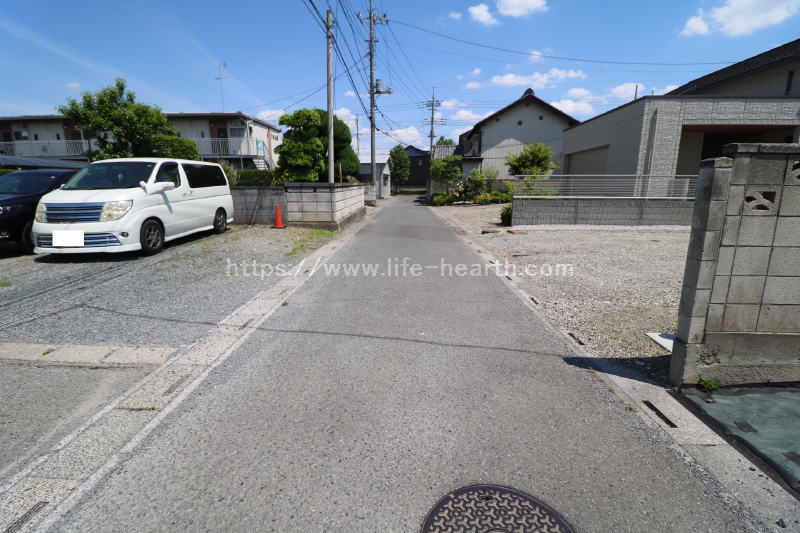 北側接道道路状況