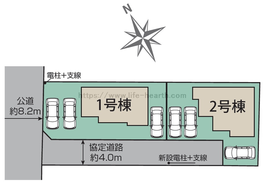 本庄南小学校区 新築住宅 <br />本庄市小島南1丁目1815番1【全2棟】 本庄南小学校区 新築住宅 <br />本庄市小島南1丁目1815番1【全2棟】