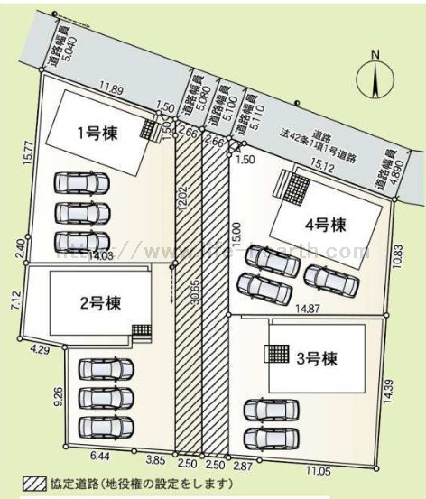 丹荘小学校区 新築住宅 <br />神川町熊野堂44-1【全4棟】 丹荘小学校区 新築住宅 <br />神川町熊野堂44-1【全4棟】